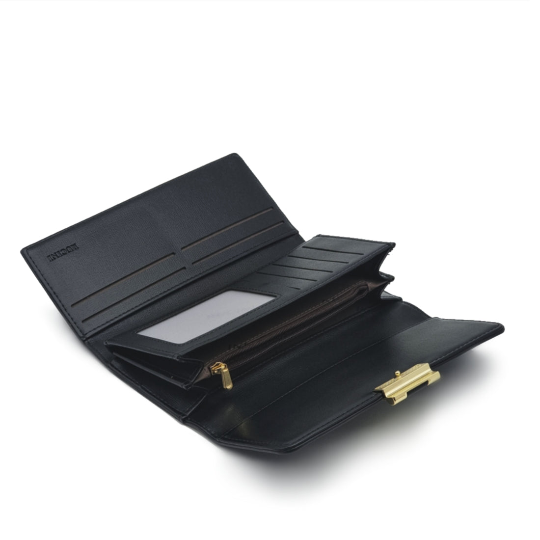 Ladies Long Tri-Fold Snap Long Wallet