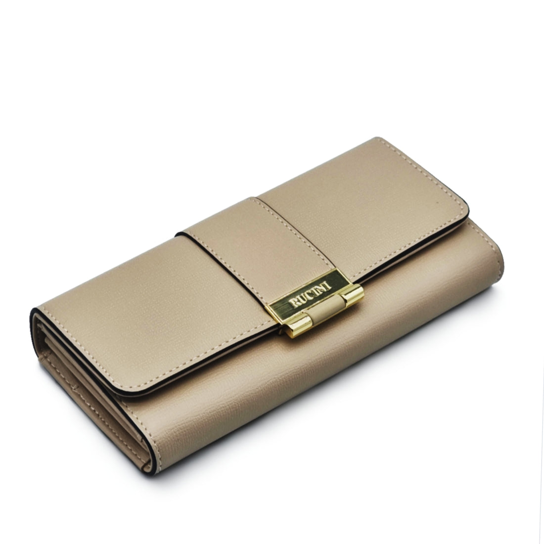 Ladies Long Tri-Fold Snap Long Wallet