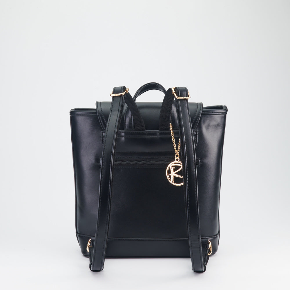 Straw Print Backpack