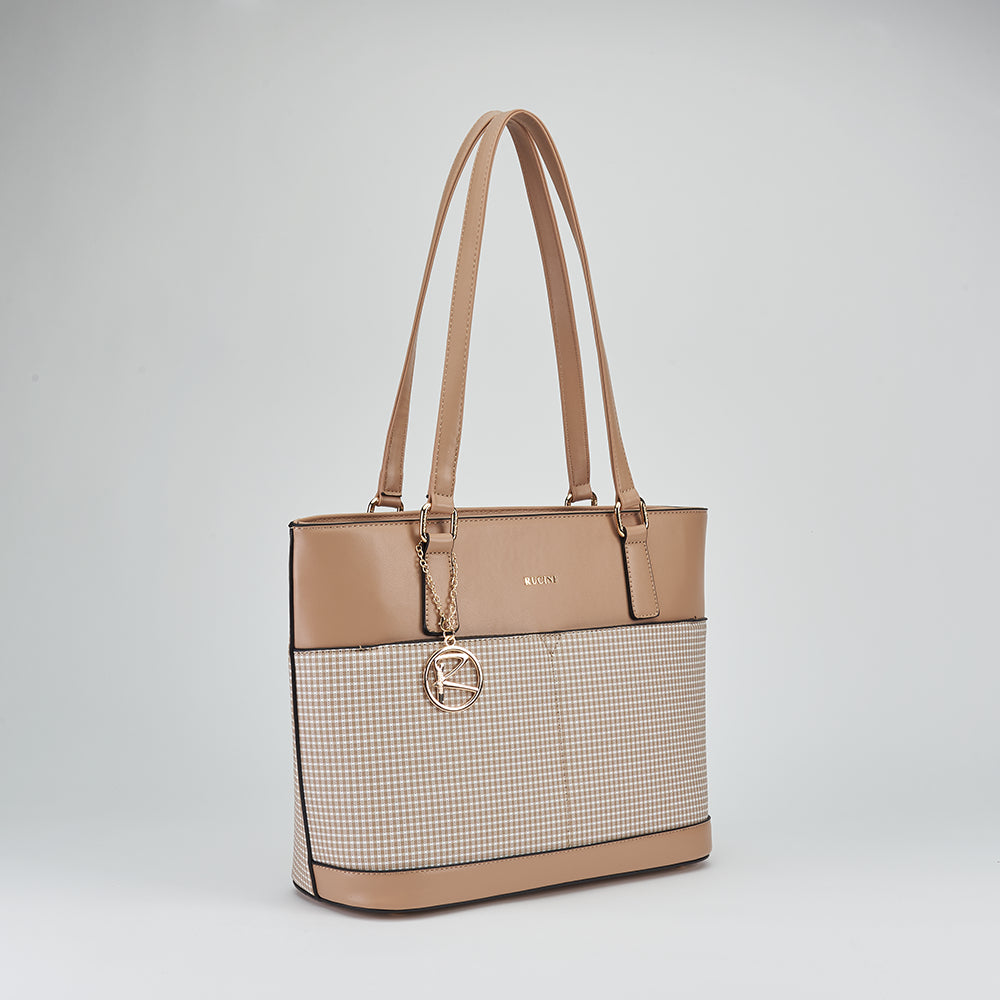 Checkered Tote Bag 3-in-1 Bundle Set