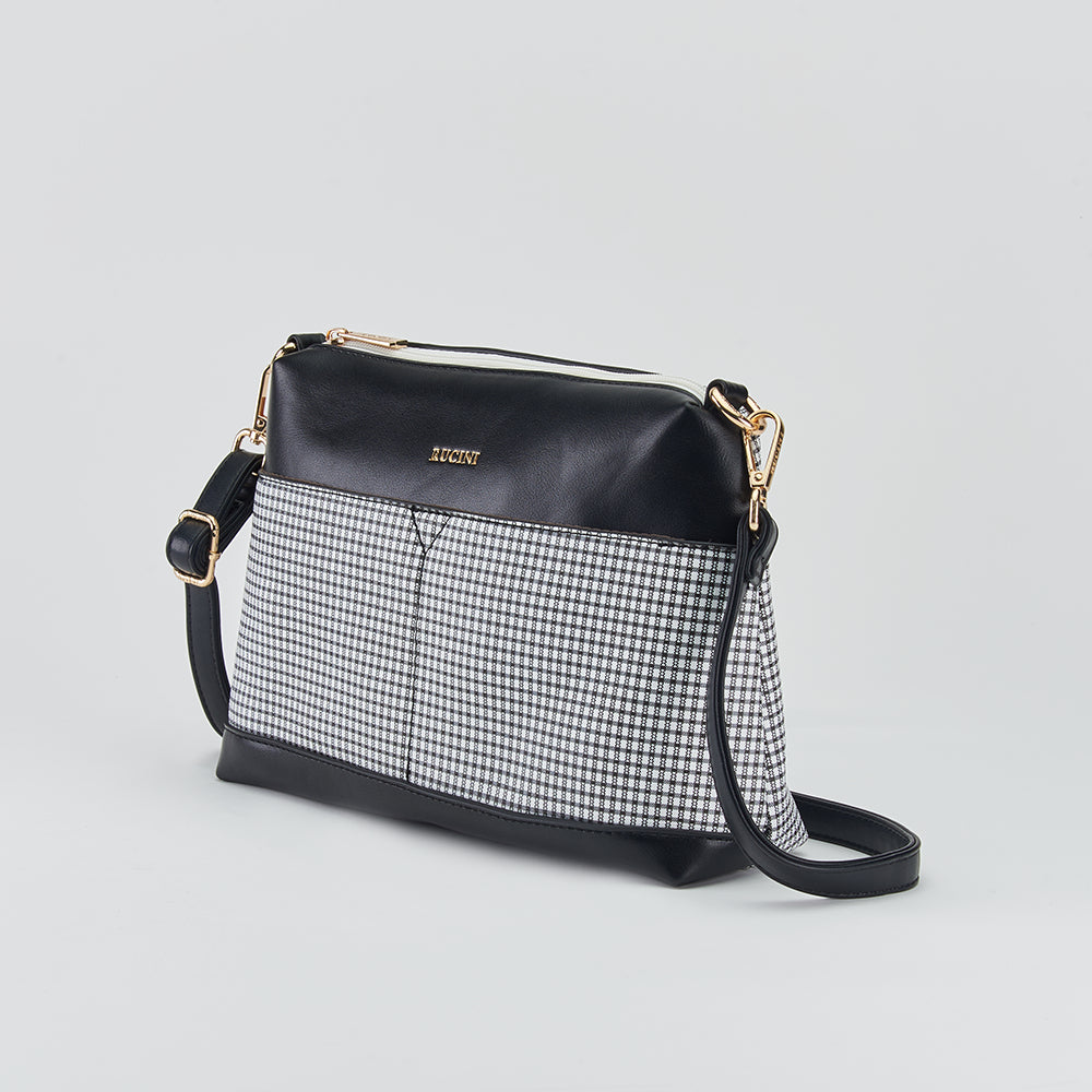 Checkered Tote Bag 3-in-1 Bundle Set