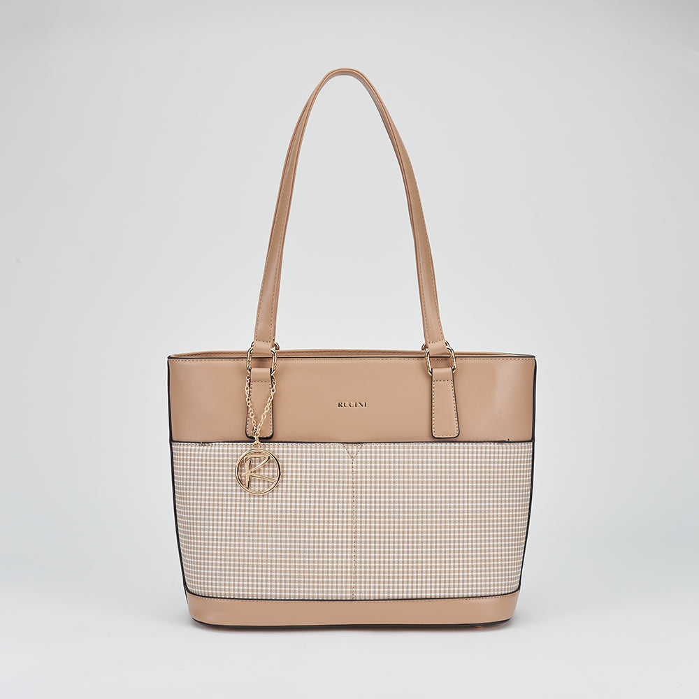Checkered Tote Bag 3-in-1 Bundle Set