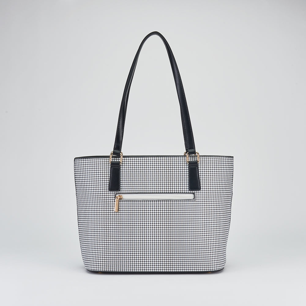 Checkered Tote Bag 3-in-1 Bundle Set