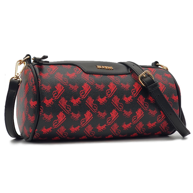 Cylindrical Barrel Crossbody Sling Bag