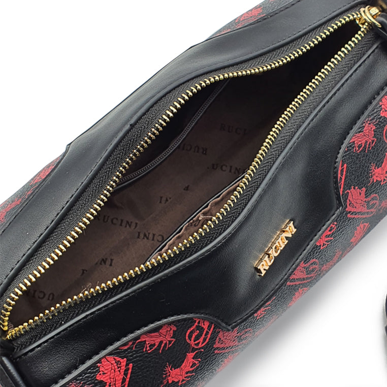 Cylindrical Barrel Crossbody Sling Bag