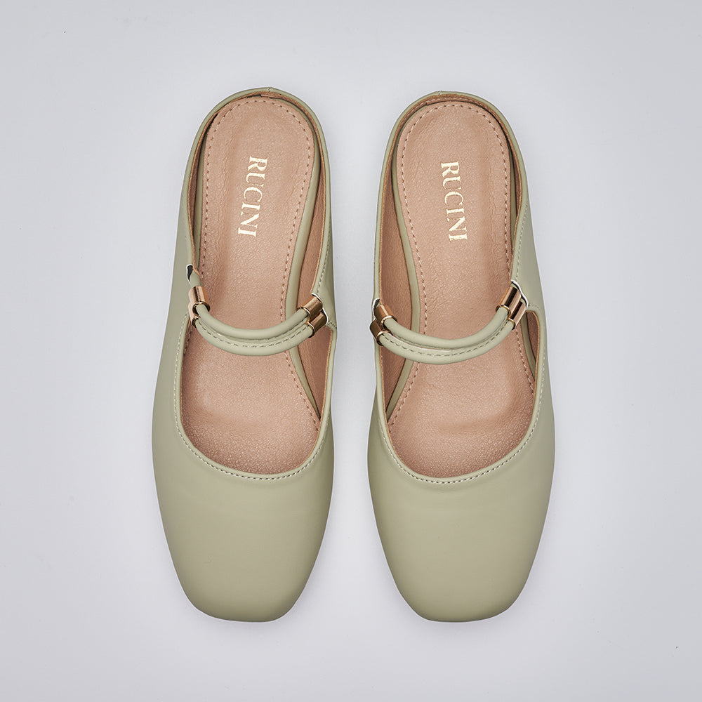 Square Toe Ballet Flats