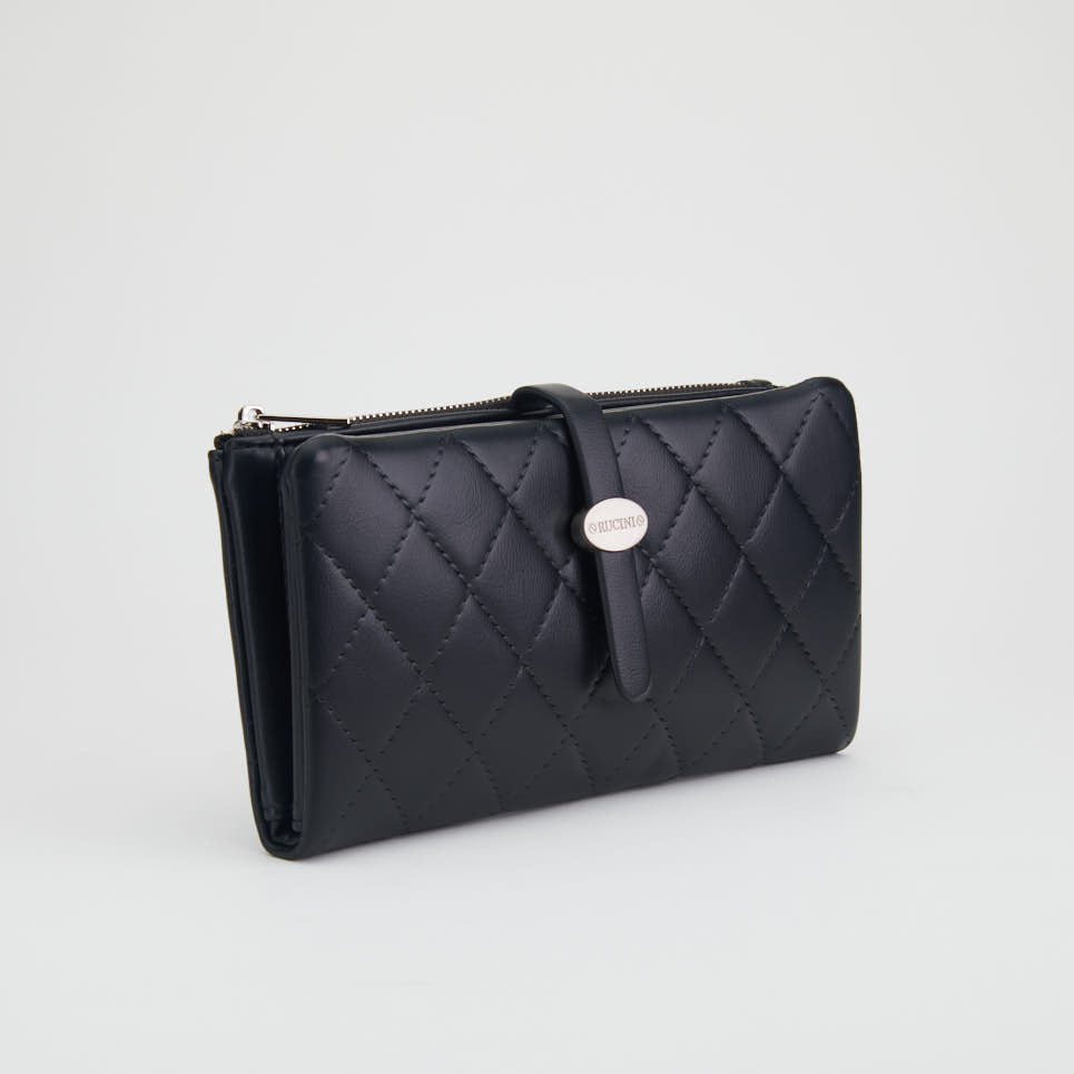 Cross-Stitch Long Snap Purse