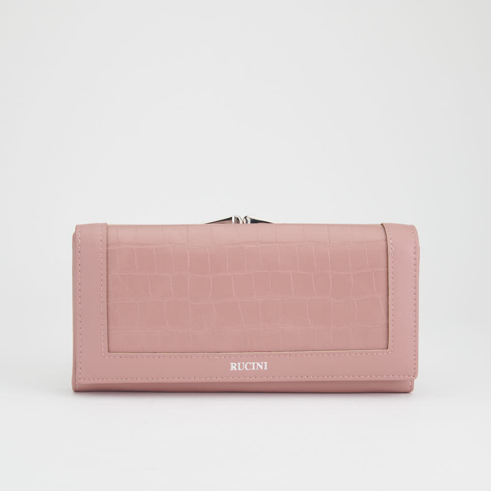 Long Bi-Fold Kiss Lock Wallet