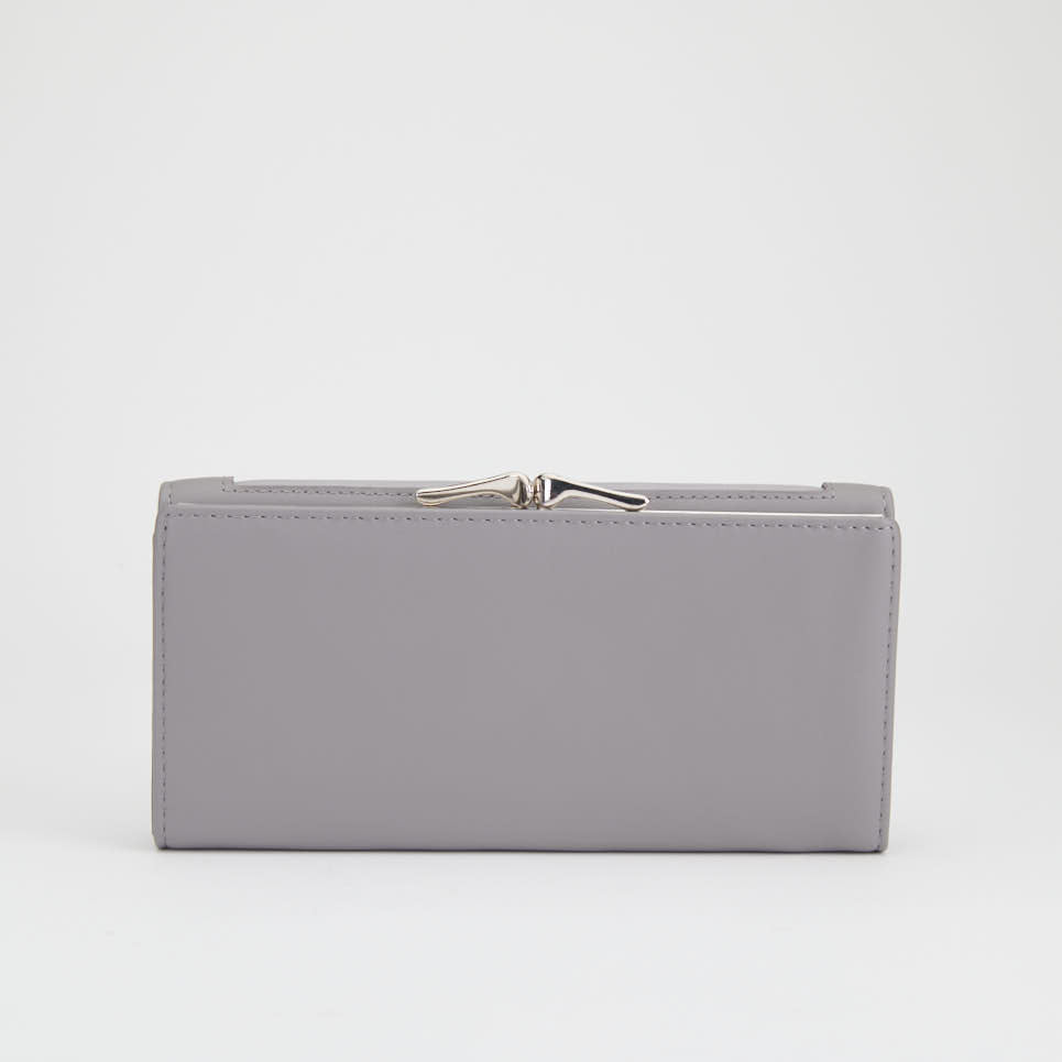 Long Bi-Fold Kiss Lock Wallet