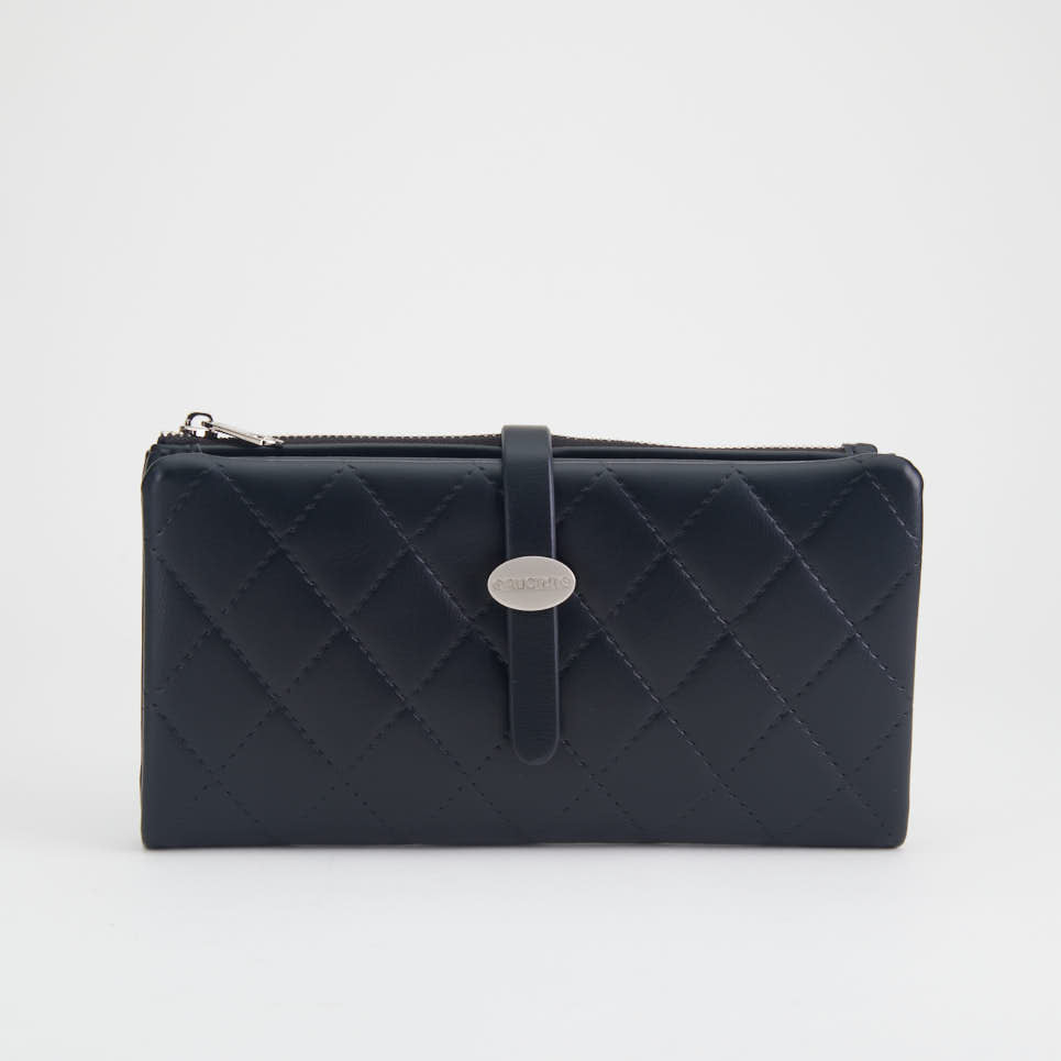 Cross-Stitch Long Snap Purse