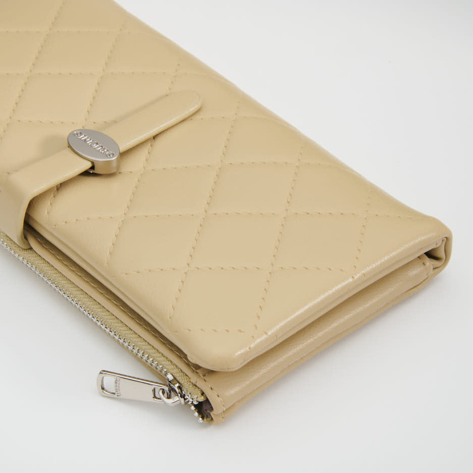 Cross-Stitch Long Snap Purse