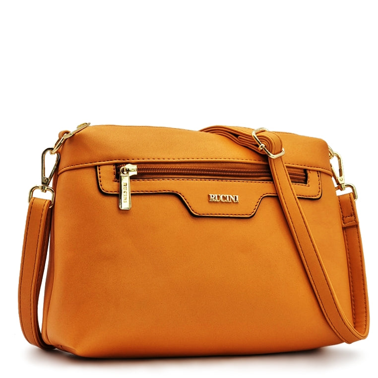 Clemence Crossbody Sling Bag with Front Zip Pocket