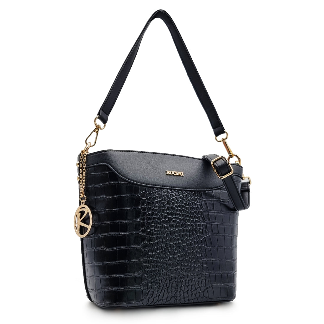Scales Textured Shoulder Bag