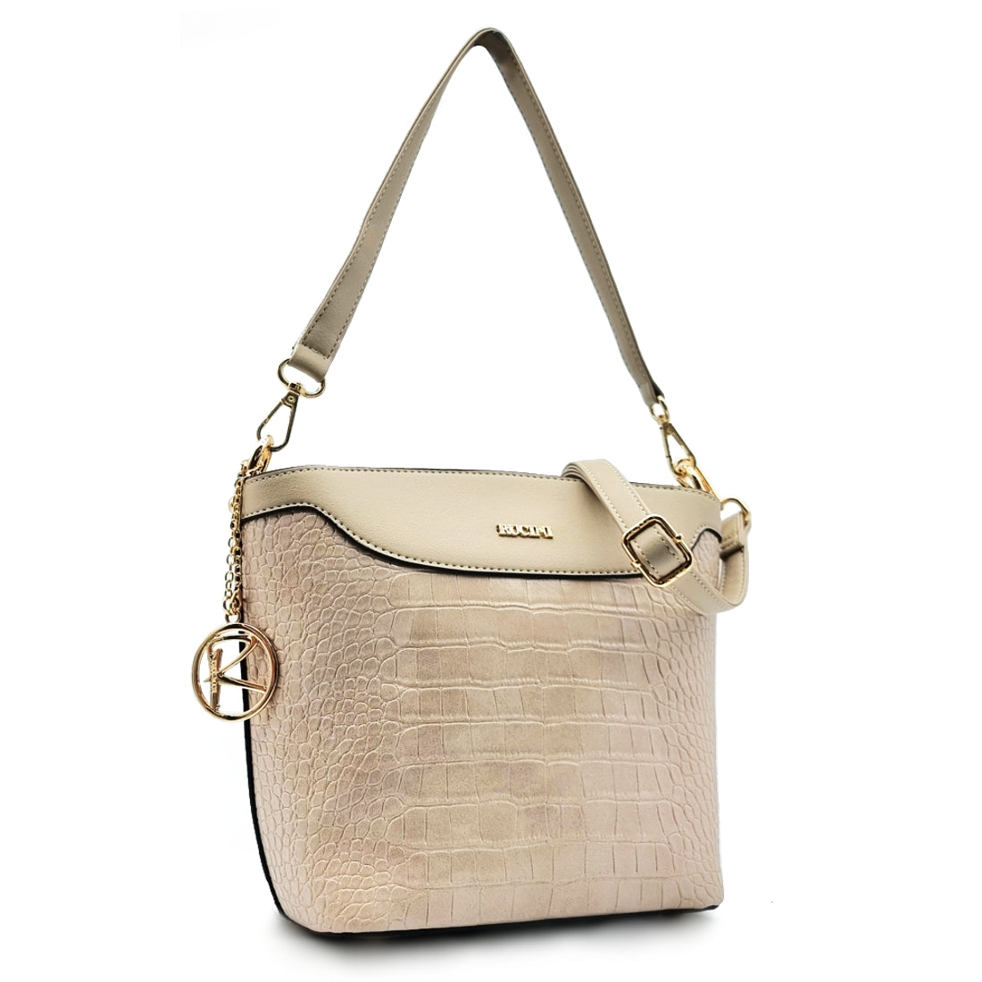 Scales Textured Shoulder Bag