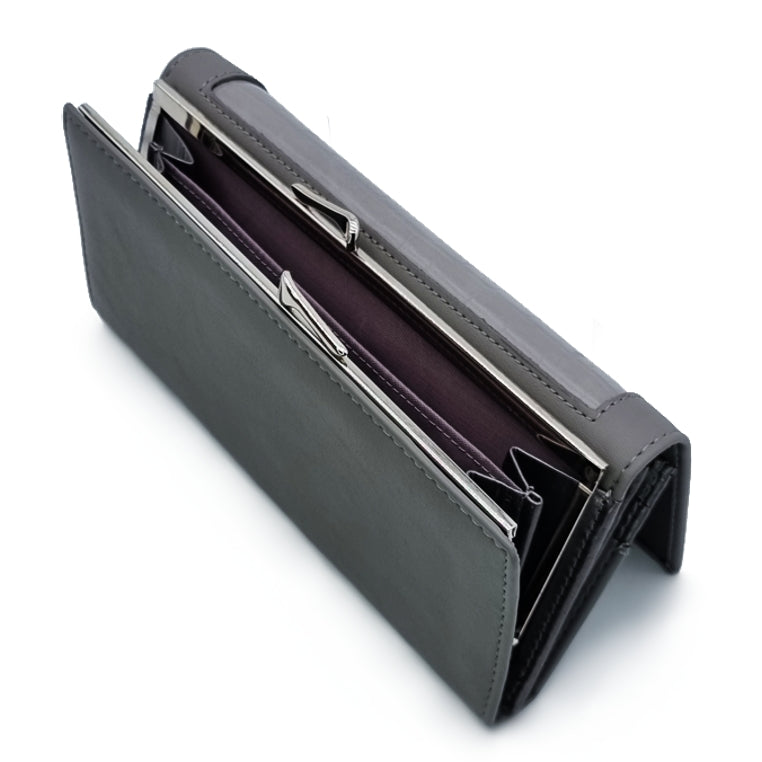 Long Bi-Fold Kiss Lock Wallet