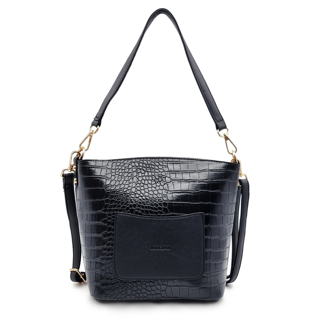 Scales Textured Shoulder Bag