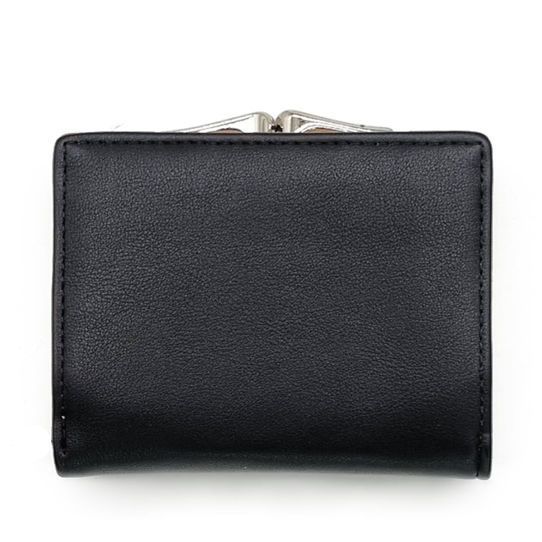 Short Tri-Fold Kiss Lock Wallet