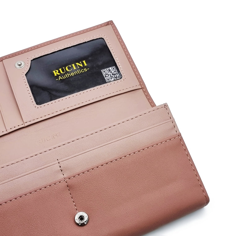 Long Bi-Fold Kiss Lock Wallet