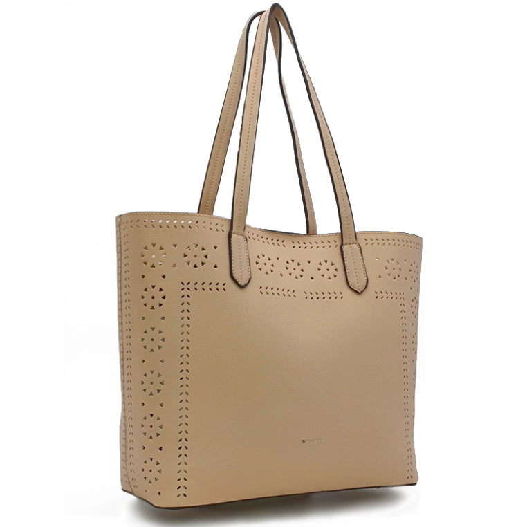 Eloise Faux Leather Shoulder Tote Bag 2-in-1 Bundle Set
