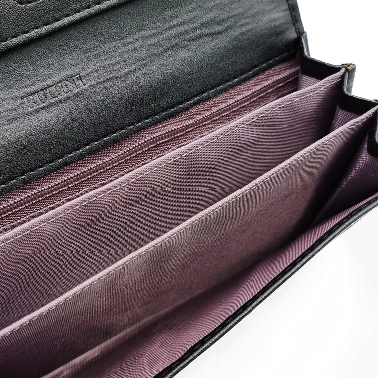 Long Bi-Fold Kiss Lock Wallet