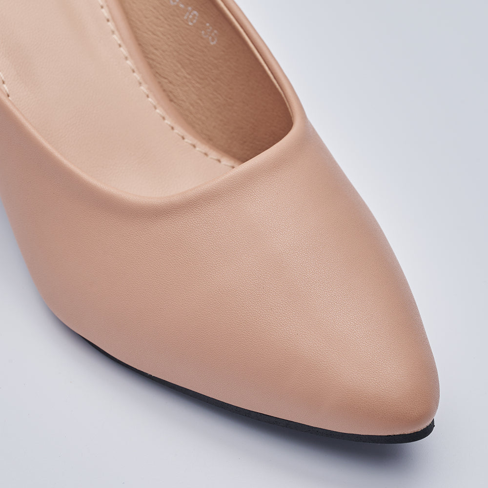 Pointed Toe Heeled Mules