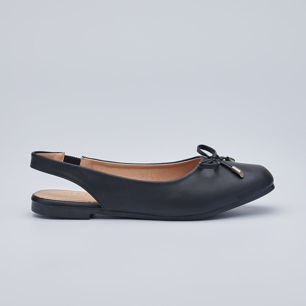 Square Toe Slingback Ballet Flats
