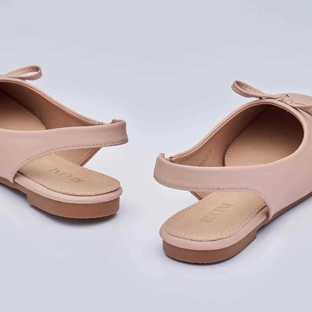Square Toe Slingback Ballet Flats