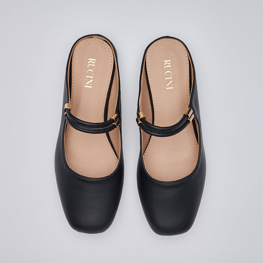 Square Toe Ballet Flats